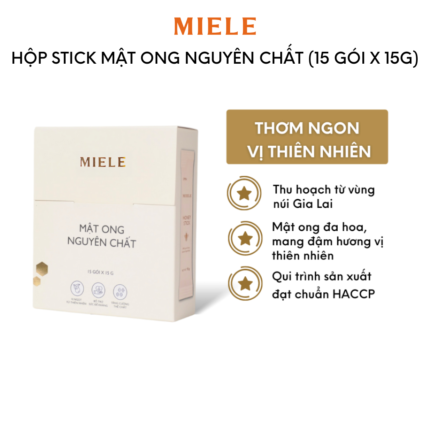 Mật Ong Nguyên Chất (15 gói x 15g)