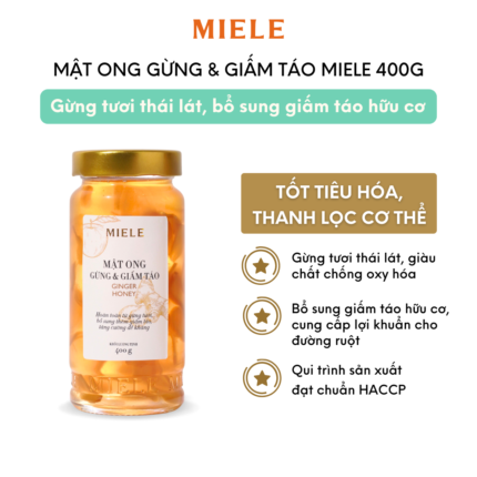 Mật Ong Gừng & Giấm Táo Miele