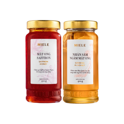 Combo: Mật ong Saffron Miele 400g + Mật ong Nhân sâm Miele 400g