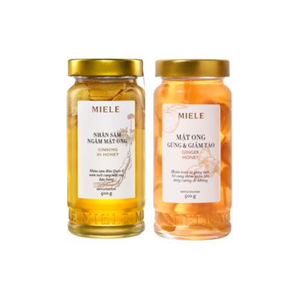 Combo: Mật ong Nhân sâm 400G + Mật ong Gừng & Giấm táo 400G