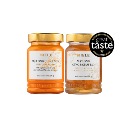Combo: Mật ong Curcumin Miele 250g + Mật ong Gừng & Giấm Táo Miele 250g