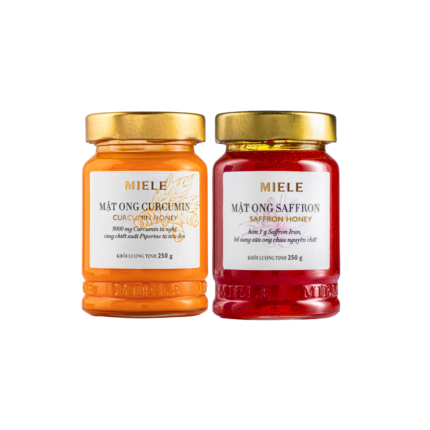 Combo: Mật ong Curcumin Miele 250g + Mật ong Saffron Miele 250g