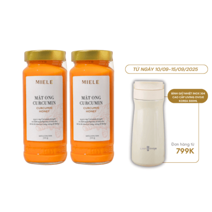 Combo 2 Hũ Mật Ong Curcumin Miele 700g - Miele