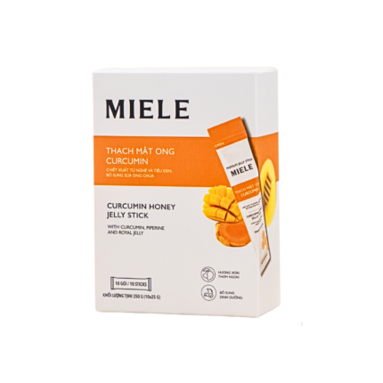 Hộp Thạch Mật Ong Curcumin Miele - Vị Xoài