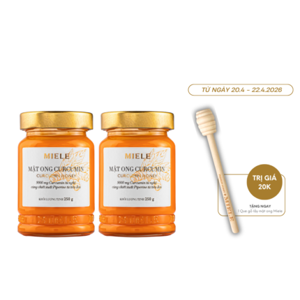 Combo: 02 Hũ Mật Ong Curcumin Miele 250G