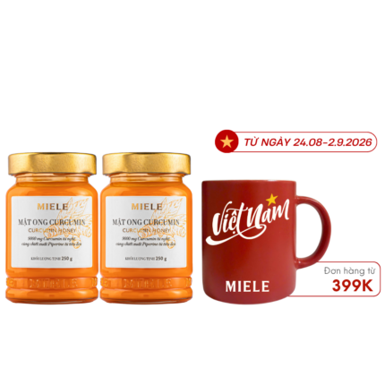Combo: 02 Hũ Mật Ong Curcumin Miele 250G