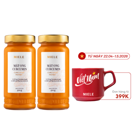 Combo: 02 Hũ Mật Ong Curcumin Miele 400G