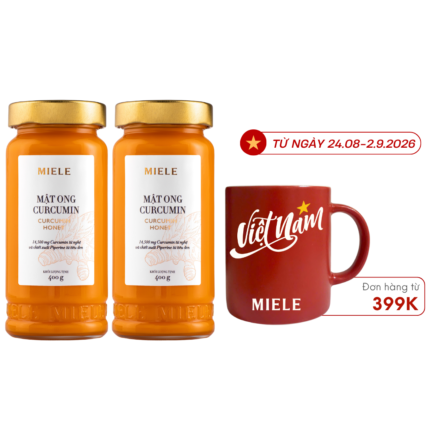 Combo: 02 Hũ Mật Ong Curcumin Miele 400G