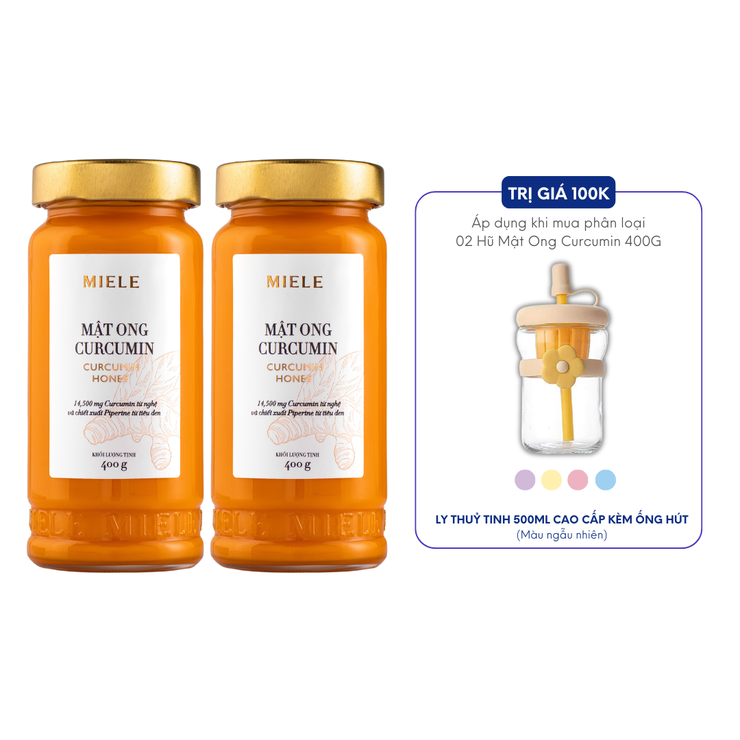 Combo: 02 Hũ Mật Ong Curcumin Miele 400G
