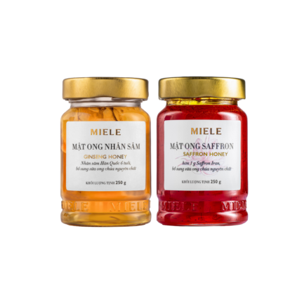 Combo: Mật ong Nhân Sâm Miele 250G + Mật ong Saffron Miele 250G